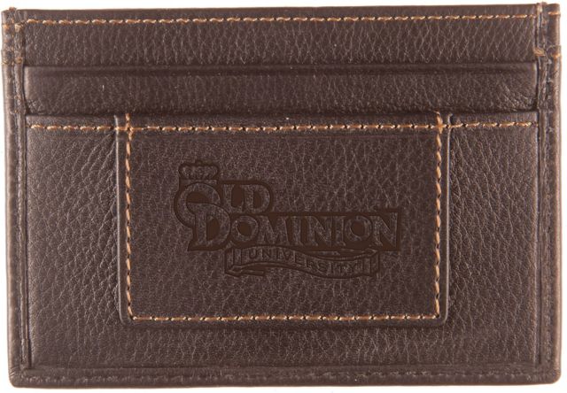 Old Dominion Monarchs College Leather Card Holder Wallet