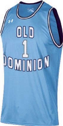 Old Dominion Monarchs #70 Game Used Grey Jersey Blue Digital Camo Numbers  2XL 5