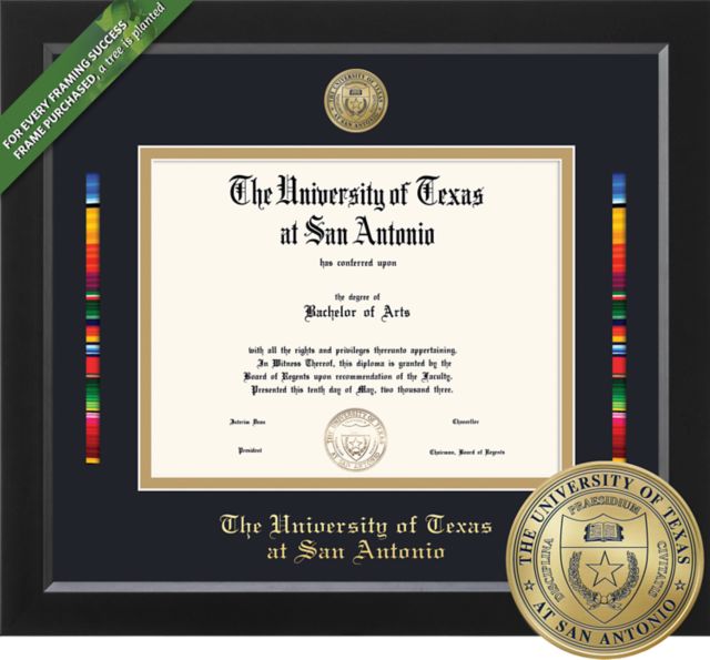 University of Texas San Antonio 11 x 14 Serape Diploma Frame