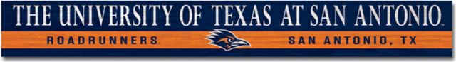 University of Texas San Antonio Doorway Plank Sign 4x36 - ONLINE ONLY