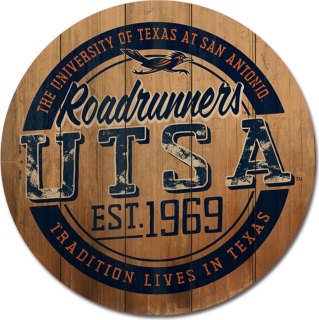 University of Texas San Antonio Barrel Top Wall Mount 26''x26'' - ONLINE ONLY