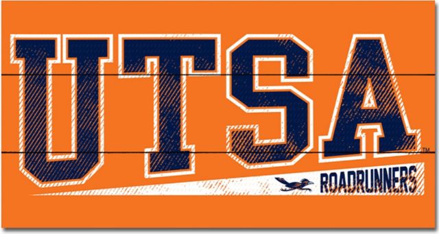 University of Texas San Antonio 11x20 Wood Plank Sign - ONLINE ONLY