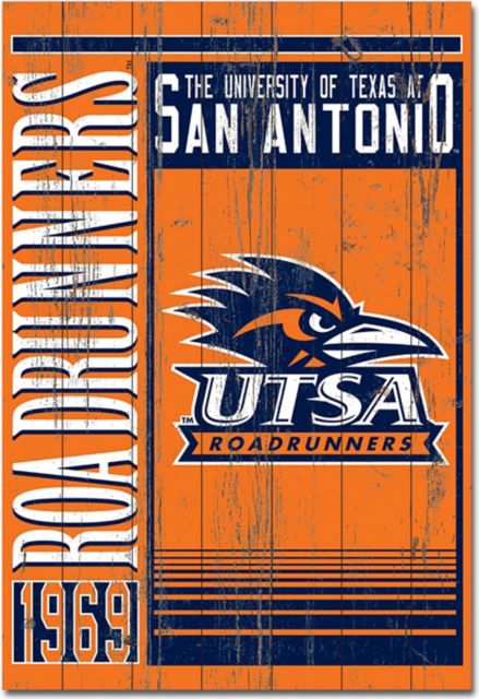 University of Texas San Antonio 25''x 36'' Showcase Plank Sign - ONLINE ONLY