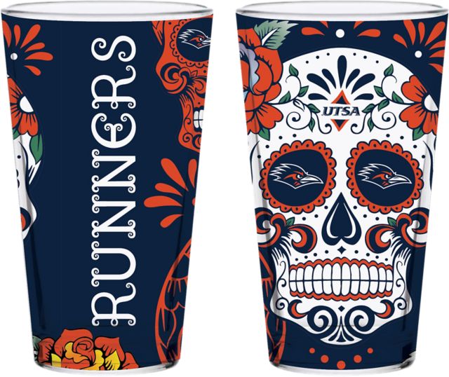 University of Texas San Antonio Dia De Los Muertos 16oz Pint Glass