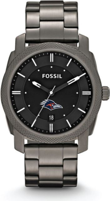 Fossil machine smoke stainless steel clearance watch