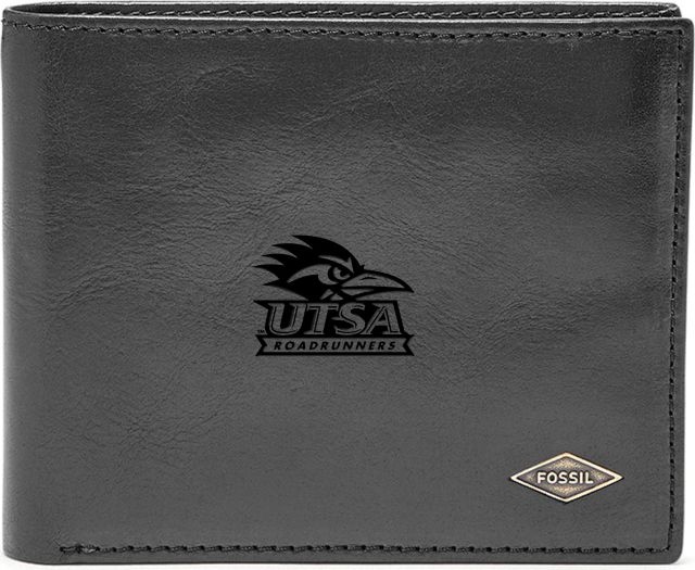 Fossil Leather Ryan RFID Flip ID Bifold - Black - ONLINE ONLY