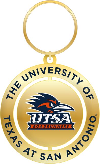 University of Texas San Antonio Spinner Key Tag