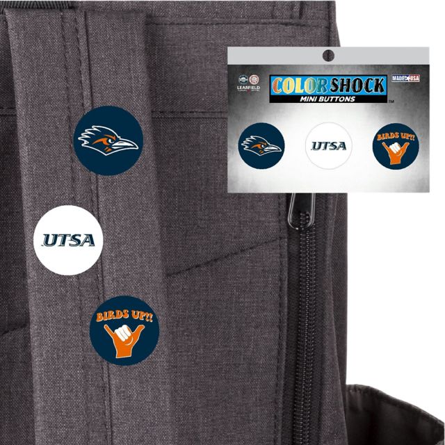 University of Texas San Antonio Roadrunners Mini Button 3 Pack