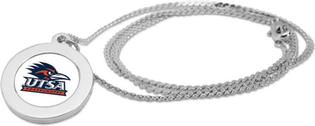CSI Silver Pendant Necklace With Colored Medallian - ONLINE ONLY