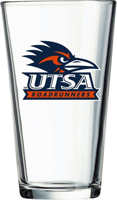 University of Texas San Antonio Roadrunners 16 oz. Glass