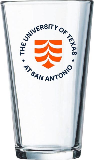 University of Texas San Antonio 16 oz. Drink Glass