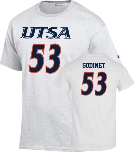 UTSA Football T-Shirt Coriantumr Godinet - 53 - ONLINE ONLY
