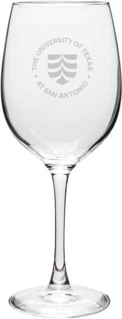 University of Texas San Antonio 16 oz. Wineglass