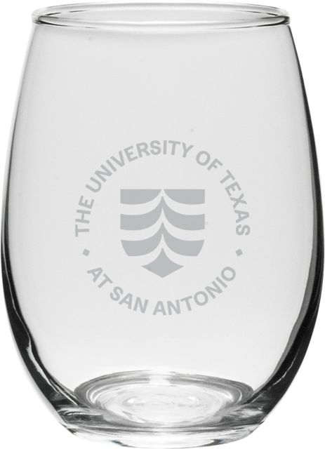 University of Texas San Antonio 21 oz. Stemless Wine Glass