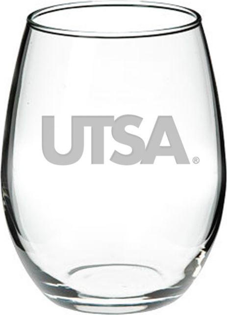 University of Texas San Antonio 21 oz. Stemless Wine Glass
