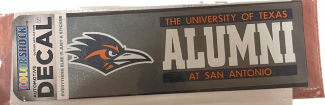 University of Texas San Antonio Roadrunners Alumni Decal