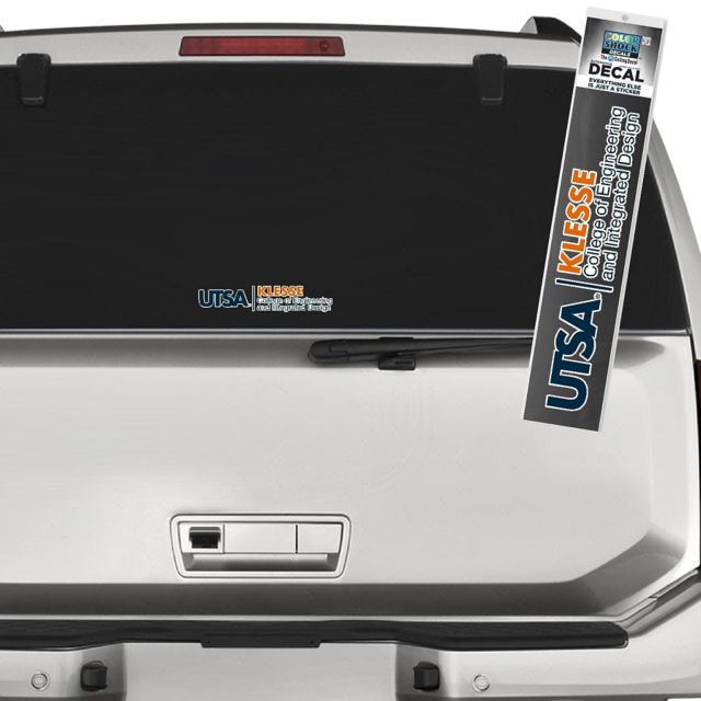 University of Texas San Antonio Klesse College of Engineering and Integrated Design Decal