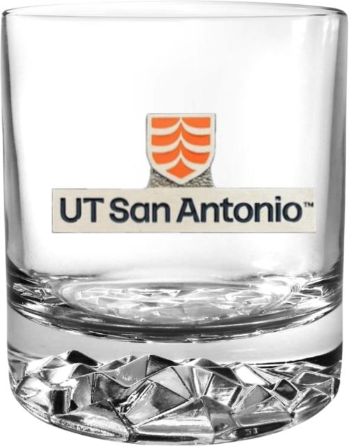 University of Texas San Antonio Round Glass