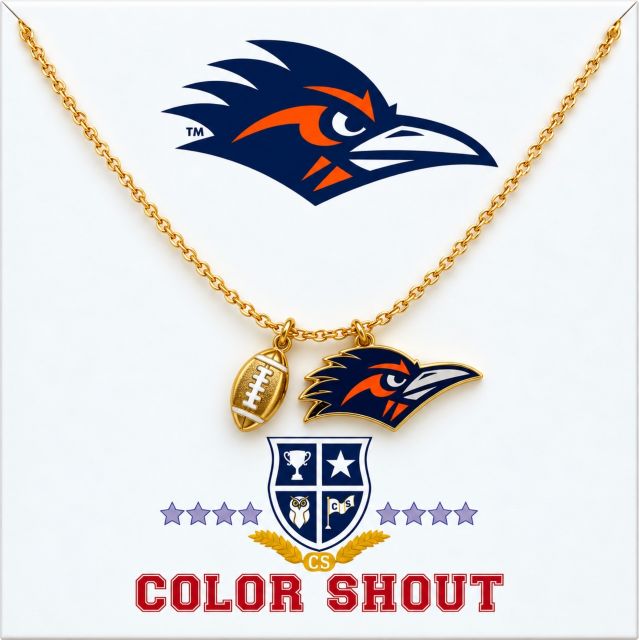 University of Texas San Antonio Football Charm Necklace