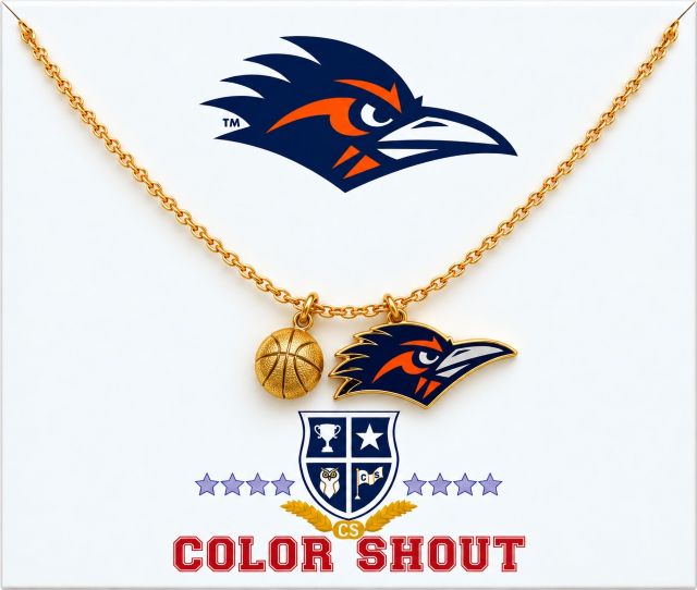 University of Texas San Antonio Basketball Charm Necklace
