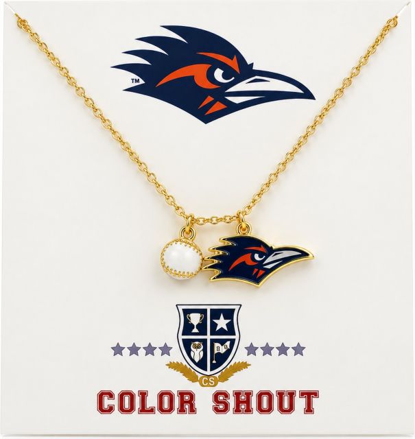 University of Texas San Antonio Baseball Charm Necklace