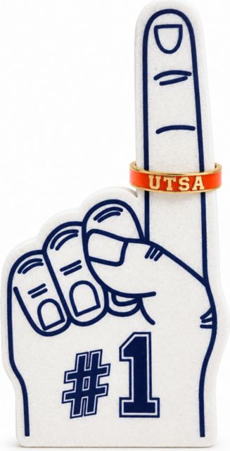 University of Texas San Antonio Enamel Stack Ring