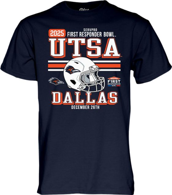 University of Texas San Antonio Roadrunners Football 2025 First Responder Bowl Bound Short Sleeve T-Shirt