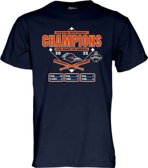 University of Texas San Antonio Baseball 2025 Austin Regional Champions Short Sleeve T-Shirt