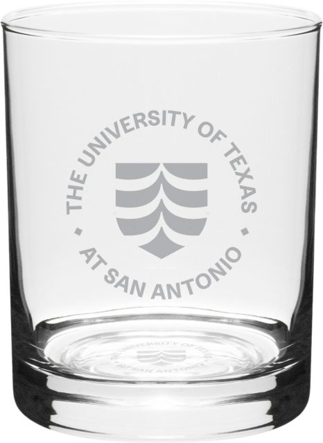 University of Texas San Antonio 14 oz. Double Old Fashioned Glass