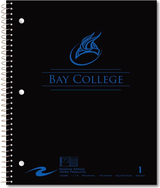 Bay College Norse 100 Sheet Notebook