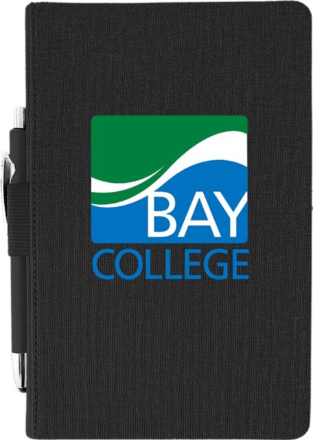 Bay College Journal with Pen