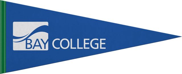 Bay College 12"X30" Full Color Pennant