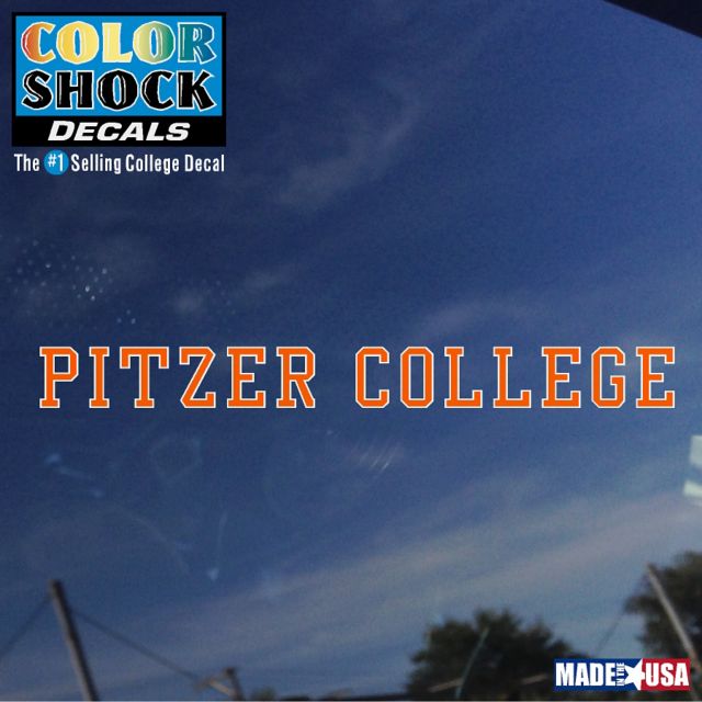 Pitzer College Strip Decal