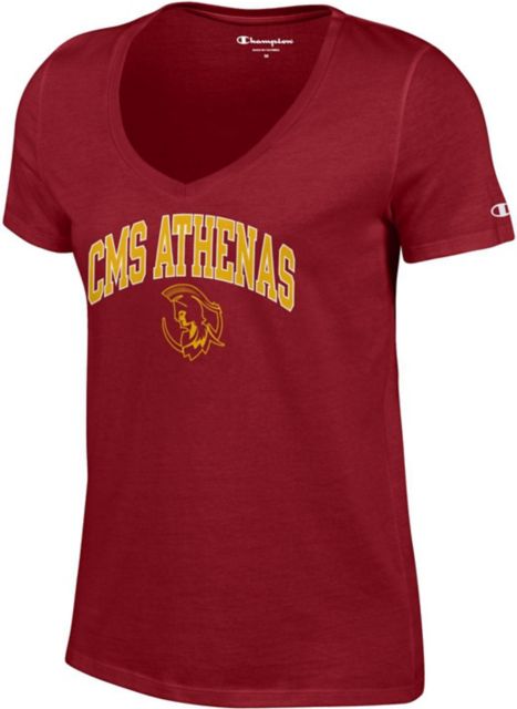 Claremont-Mudd-Scripps Athenas Women's V-Neck T-Shirt | Pomona College ...