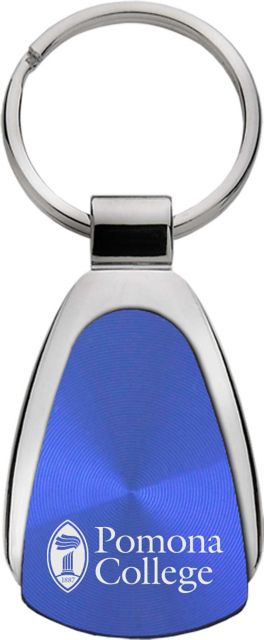 Pomona College Teardrop Keychain