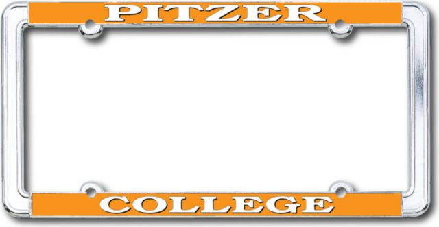Pitzer College Thin Dome License Plate Frame