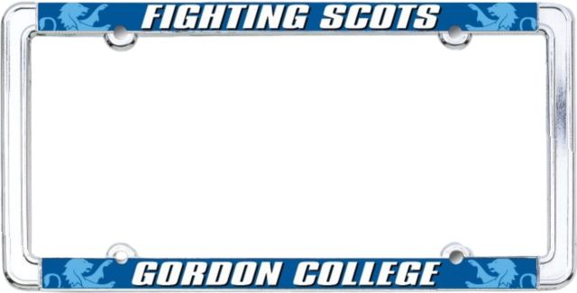 Gordon College Fighting Scots Thin Dome License Plate Frame