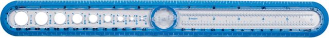 CIRCLE RULER 12 INCH ASSORTED COLORS