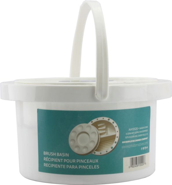 Round Brush Washer Palette With Lid