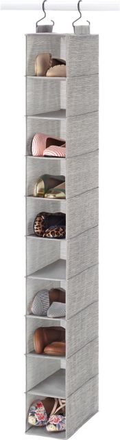 HANGING SHOE SHELVES GREY