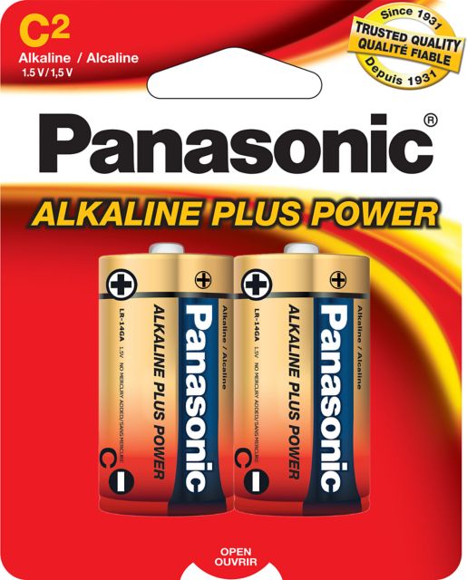 BATTERY C 2PK PP PANASONIC