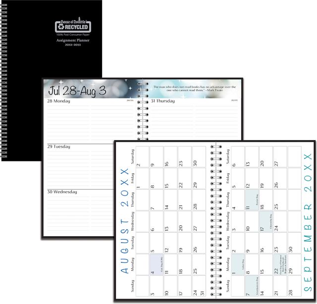 AY26 PLANNER 5X8 BLACK