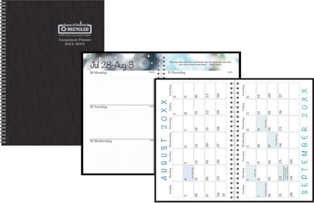 AY27 Planner 5x8 Black