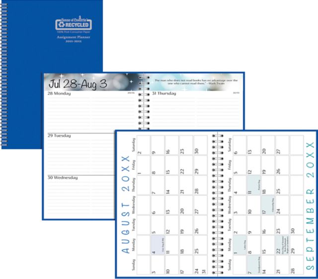 AY27 Planner 5x8 Blue