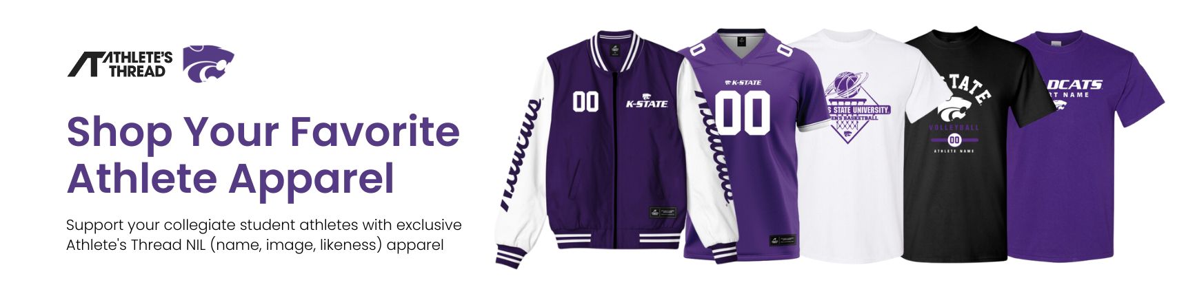 Shop Your Favorite Athlete's Apparel. Support your collegiate student athletes with exclusive Athlete's Thread NIL (name, image, likeness) apparel.