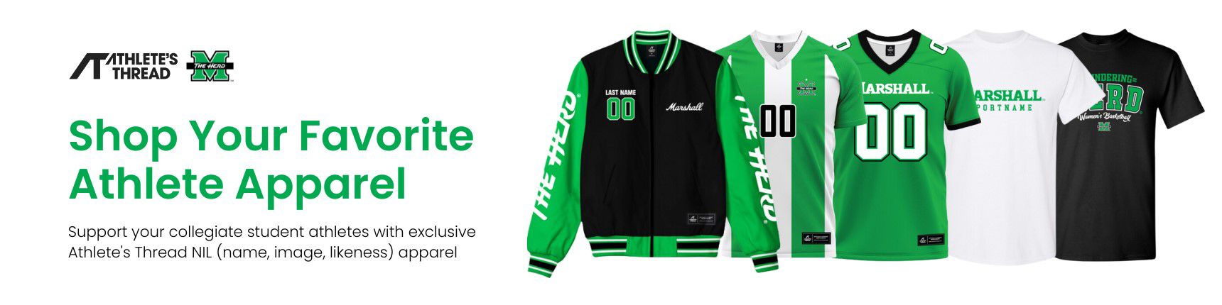 Shop Your Favorite Athlete's Apparel. Support your collegiate student athletes with exclusive Athlete's Thread NIL (name, image, likeness) apparel.