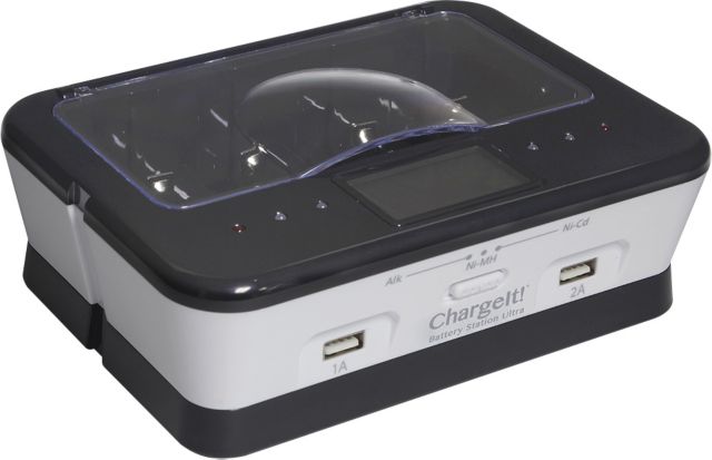 ChargeIt Standard Alkaline Battery Box Wht