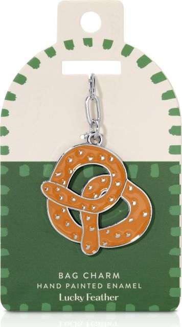 Enamel Bag Charm/KeyCha Pretze
