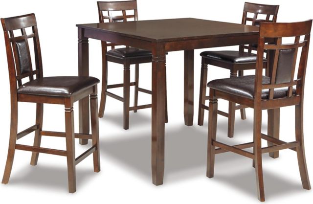 Signature Design by Ashley Bennox Counter Height Dining Table and Bar Stools Set of 5