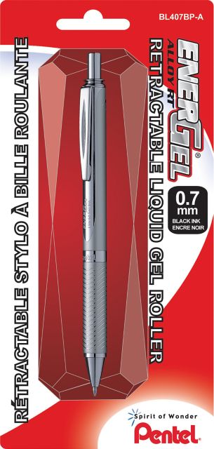 PEN GEL ROL ENERGEL 0.7MM BLK